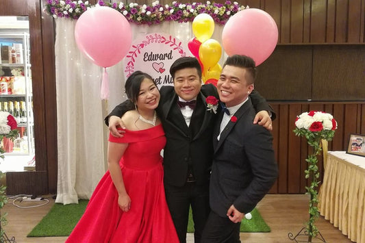 Yuet Mui and Edward Wedding with Emcee Jerry